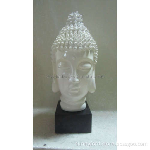 Resin White Buddha Statue Crafts (SFR1638)